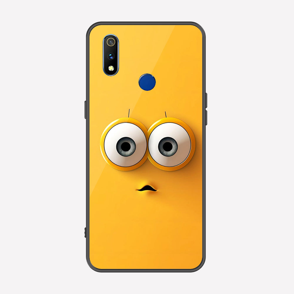 Realme 3 Pro Cover - Cute 3D Cartoon Series - Premium Printed Metal soft Bumper shock Proof Case