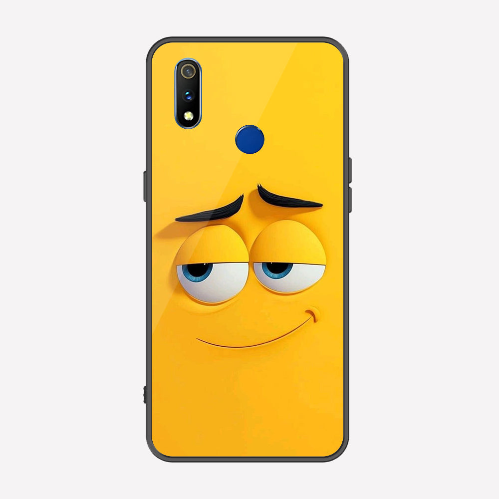Realme 3 Pro Cover - Cute 3D Cartoon Series - Premium Printed Metal soft Bumper shock Proof Case