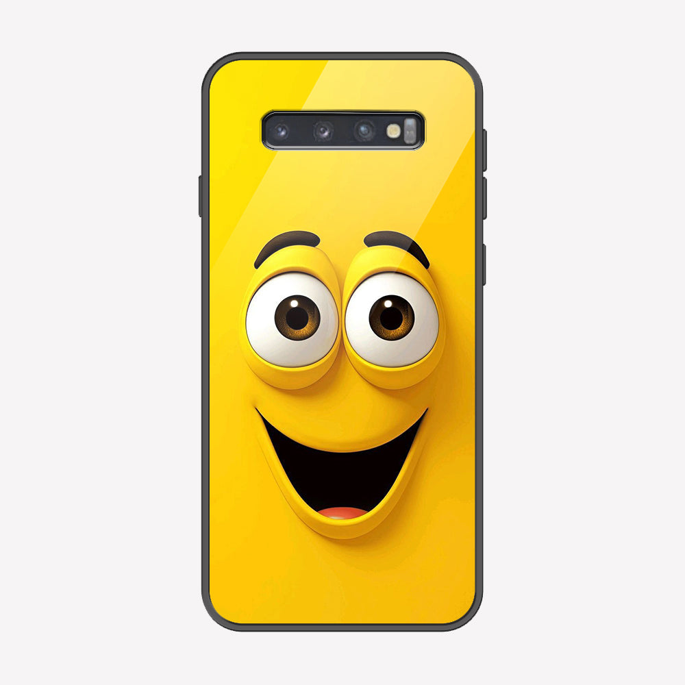 Samsung Galaxy S10 Cover - Cute 3D Cartoon Series - Premium Printed Metal soft Bumper shock Proof Case
