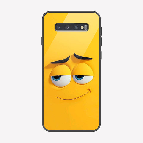 Samsung Galaxy S10 Cover - Cute 3D Cartoon Series - Premium Printed Metal soft Bumper shock Proof Case