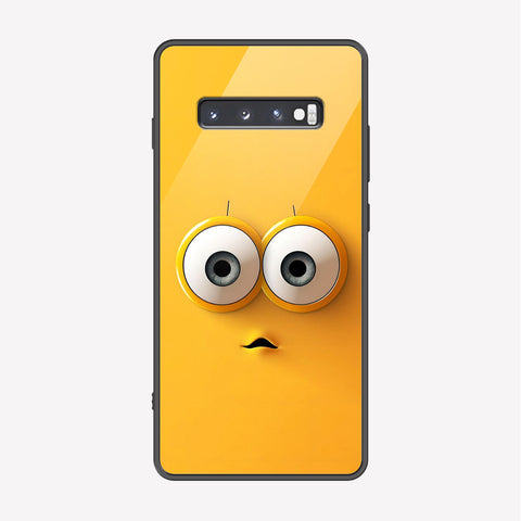 Samsung Galaxy S10 Plus Cover - Cute 3D Cartoon Series - Premium Printed Metal soft Bumper shock Proof Case
