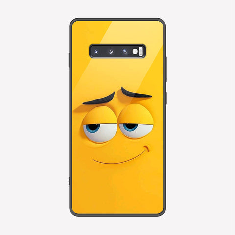 Samsung Galaxy S10 Plus Cover - Cute 3D Cartoon Series - Premium Printed Metal soft Bumper shock Proof Case