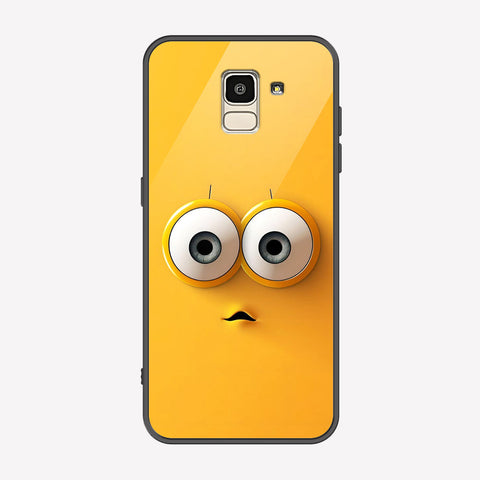 Samsung Galaxy J6 2018 Cover - Cute 3D Cartoon Series - Premium Printed Metal soft Bumper shock Proof Case