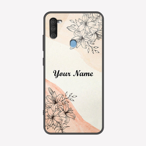 Samsung Galaxy A10 Cover - Personalized Name Series - Premium Printed Metal soft Bumper shock Proof Case