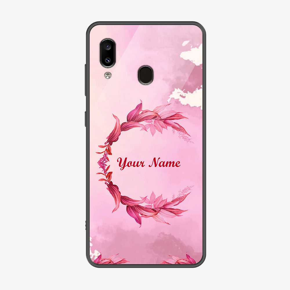 Samsung Galaxy A20 Cover - Personalized Name Series - Premium Printed Metal soft Bumper shock Proof Case