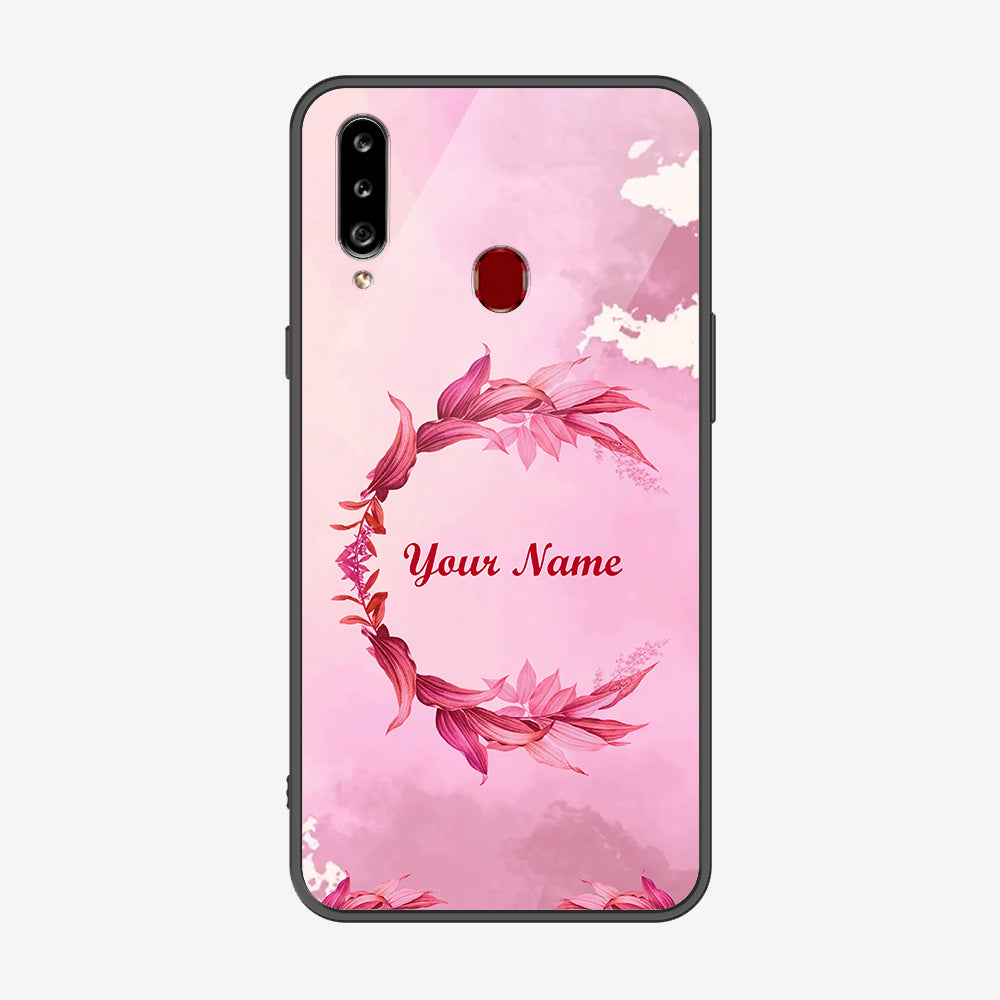 Samsung Galaxy A20s Cover - Personalized Name Series - Premium Printed Metal soft Bumper shock Proof Case