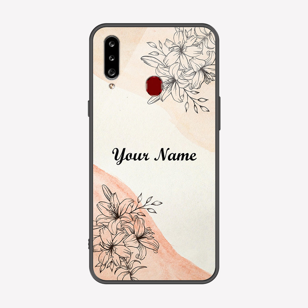 Samsung Galaxy M30 Cover - Personalized Name Series - Premium Printed Metal soft Bumper shock Proof Case