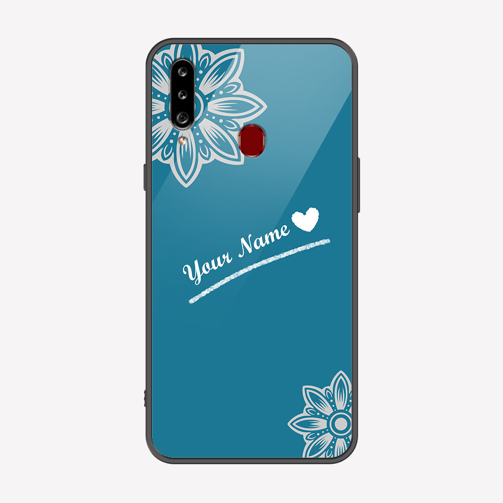 Samsung Galaxy A20s Cover - Personalized Name Series - Premium Printed Metal soft Bumper shock Proof Case