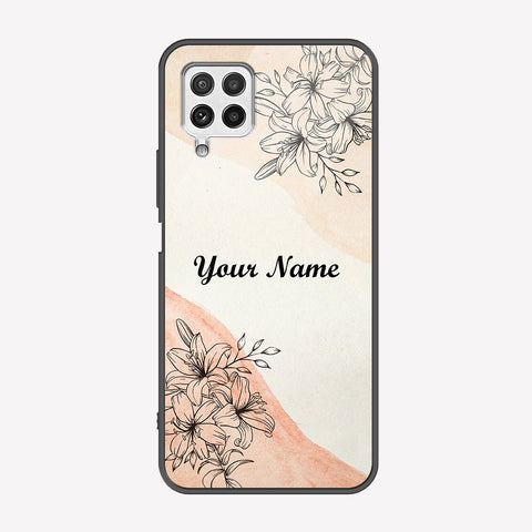 Samsung Galaxy A22 Cover - Personalized Name Series - Premium Printed Metal soft Bumper shock Proof Case