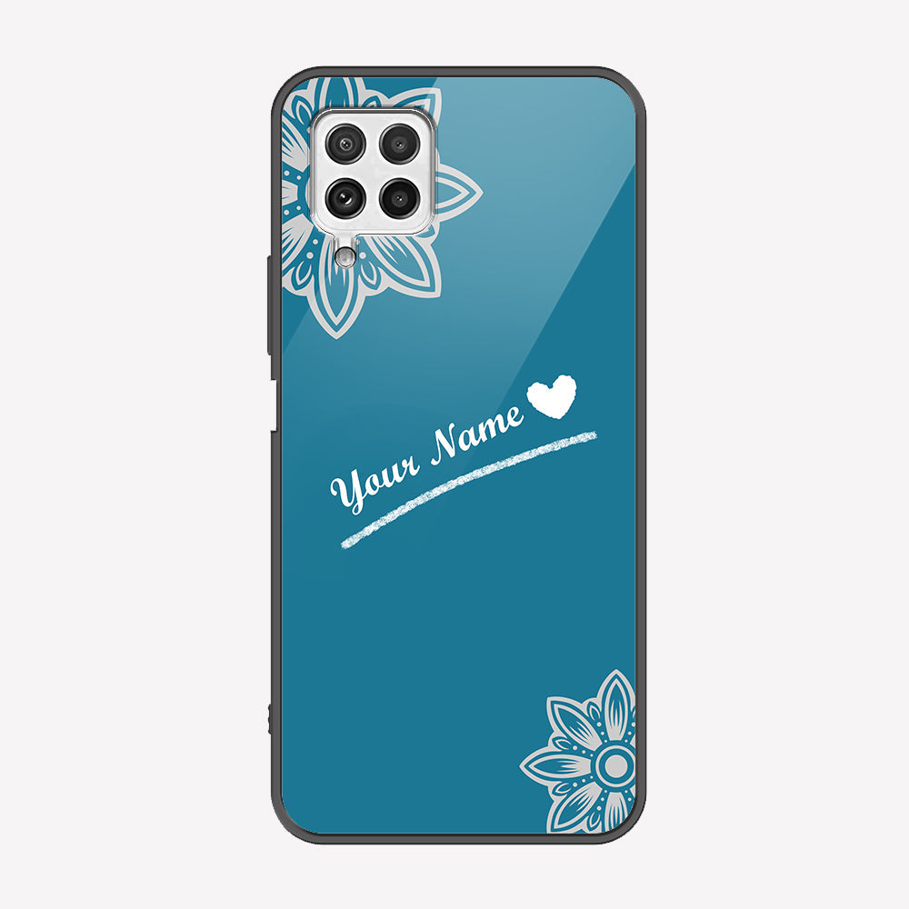 Samsung Galaxy A22 Cover - Personalized Name Series - Premium Printed Metal soft Bumper shock Proof Case