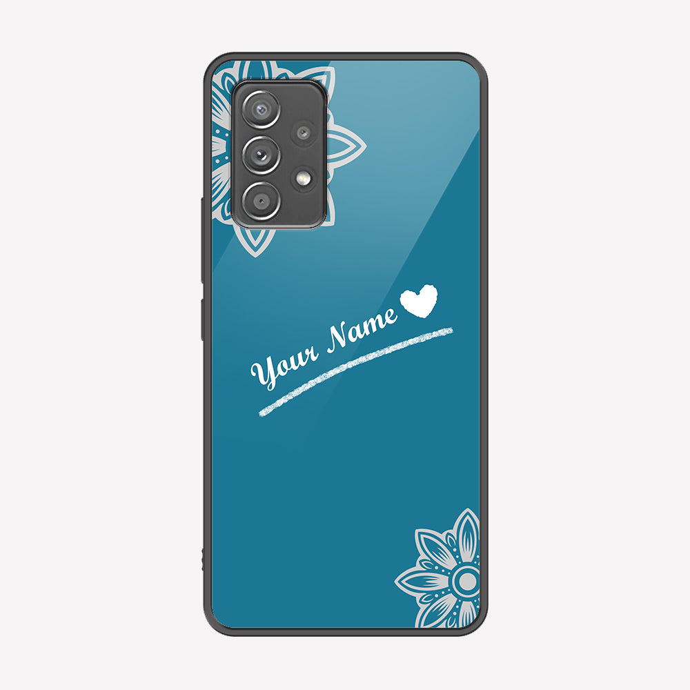 Samsung Galaxy A52 Cover - Personalized Name Series - Premium Printed Metal soft Bumper shock Proof Case