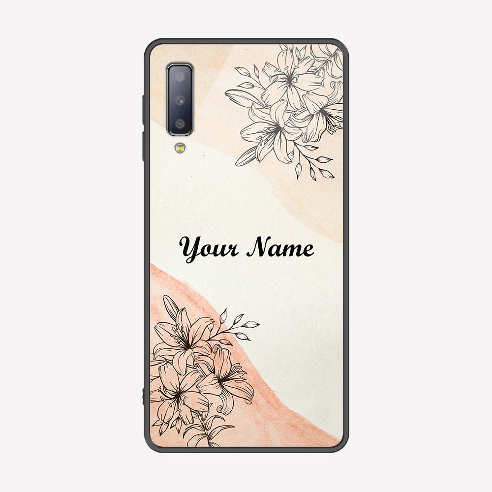 Samsung Galaxy A30s Cover - Personalized Name Series - Premium Printed Metal soft Bumper shock Proof Case