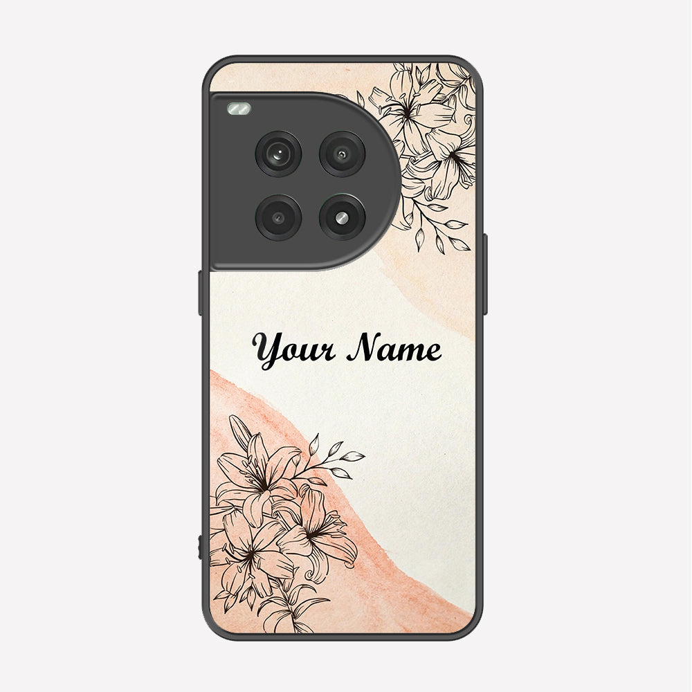 OnePlus 12R Cover - Personalized Name Series - Premium Printed Metal soft Bumper shock Proof Case