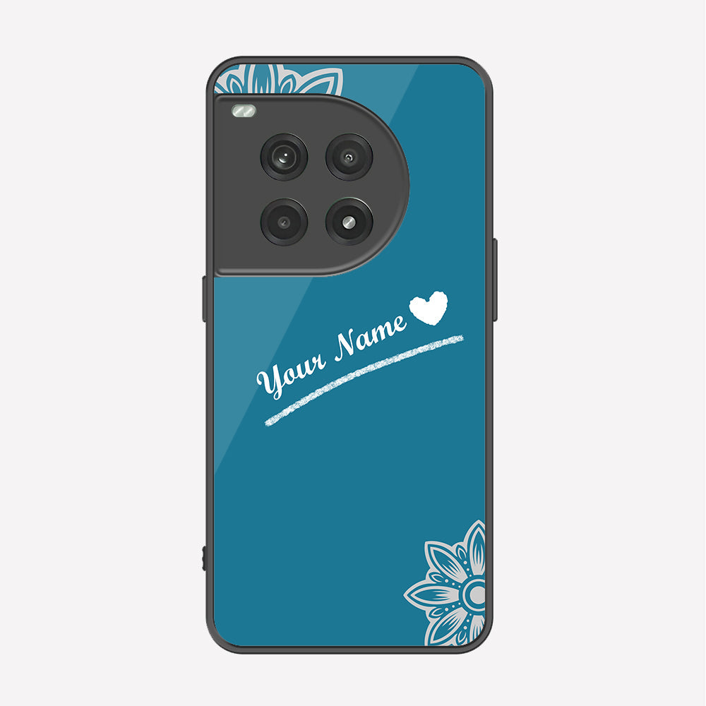 OnePlus 12R Cover - Personalized Name Series - Premium Printed Metal soft Bumper shock Proof Case