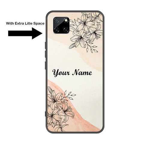 Realme Narzo 30A Cover - Personalized Name Series - Premium Printed Metal soft Bumper shock Proof Case