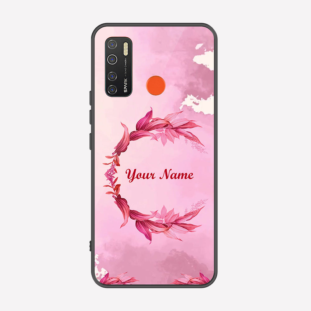 Tecno Camon 15 Cover - Personalized Name Series - Premium Printed Metal soft Bumper shock Proof Case