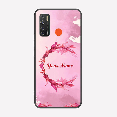 Tecno Camon 15 Cover - Personalized Name Series - Premium Printed Metal soft Bumper shock Proof Case