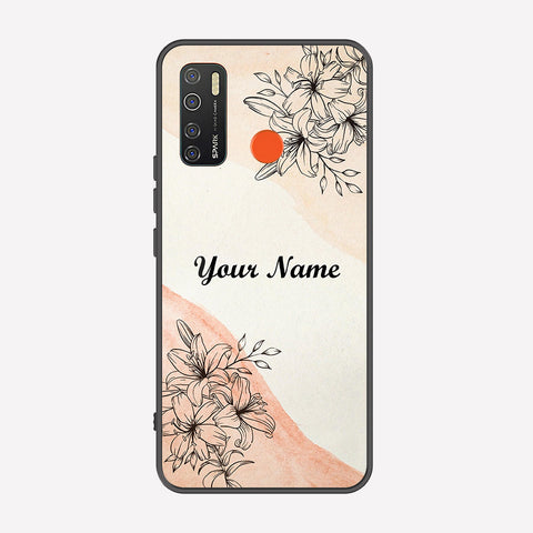Tecno Camon 15 Cover - Personalized Name Series - Premium Printed Metal soft Bumper shock Proof Case