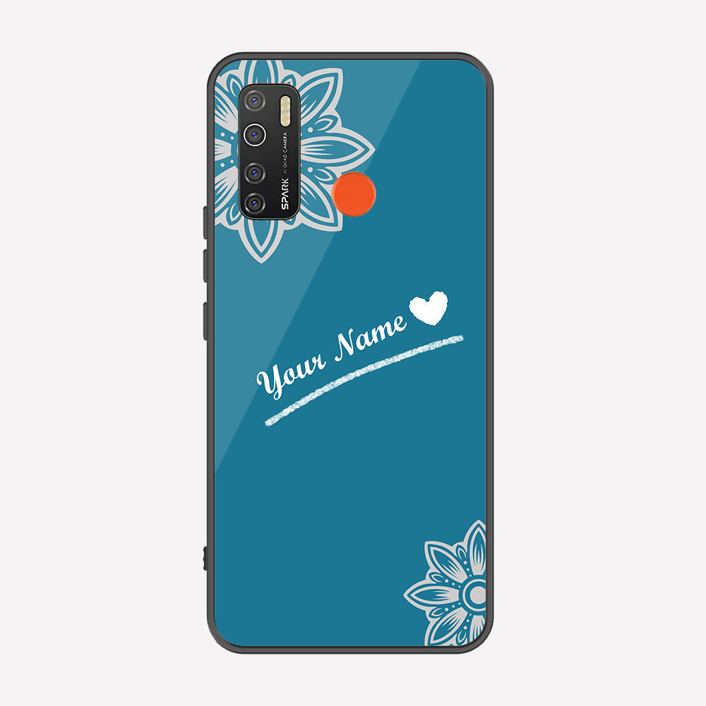 Tecno Camon 15 Cover - Personalized Name Series - Premium Printed Metal soft Bumper shock Proof Case