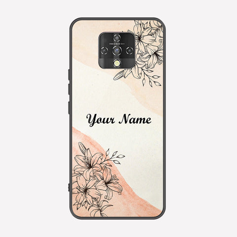 Tecno Camon 16 Cover - Personalized Name Series - Premium Printed Metal soft Bumper shock Proof Case