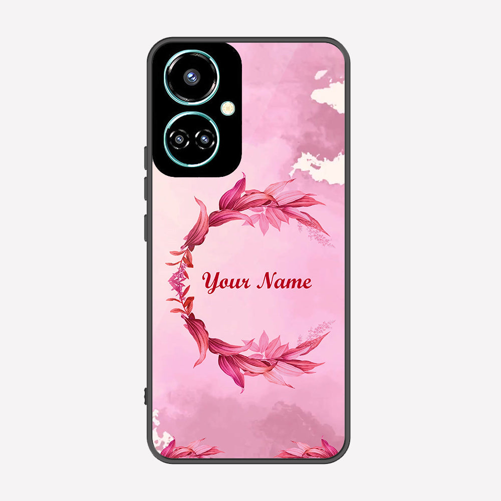 Tecno Camon 19 Cover - Personalized Name Series - Premium Printed Metal soft Bumper shock Proof Case