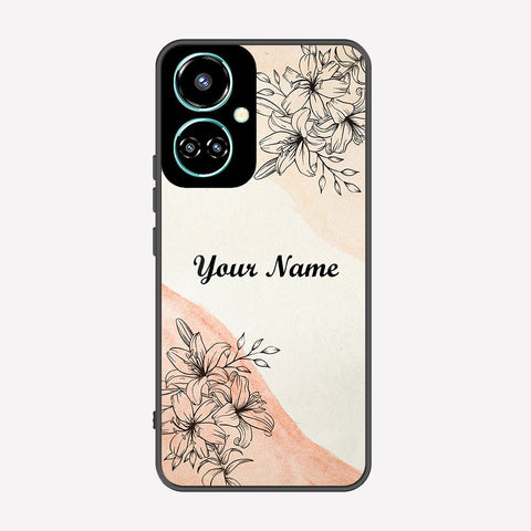 Tecno Camon 19 Cover - Personalized Name Series - Premium Printed Metal soft Bumper shock Proof Case