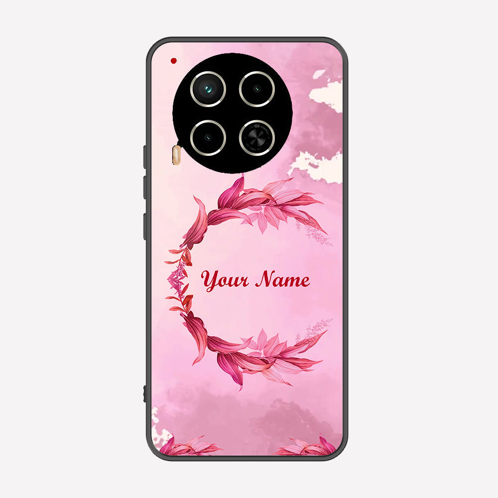 Tecno Camon 30 Cover - Personalized Name Series - Premium Printed Metal soft Bumper shock Proof Case
