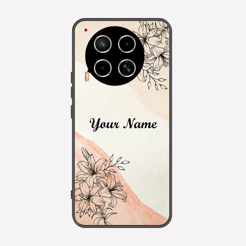 Tecno Camon 30 Cover - Personalized Name Series - Premium Printed Metal soft Bumper shock Proof Case