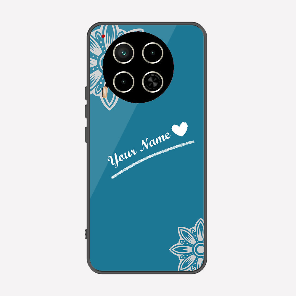 Tecno Camon 30 Cover - Personalized Name Series - Premium Printed Metal soft Bumper shock Proof Case
