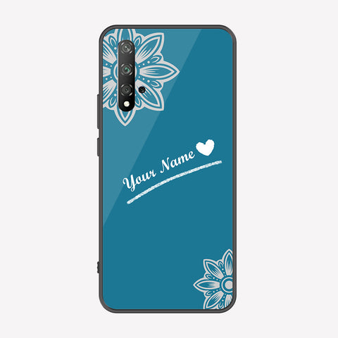 Honor 20 Cover - Personalized Name Series - Premium Printed Metal soft Bumper shock Proof Case