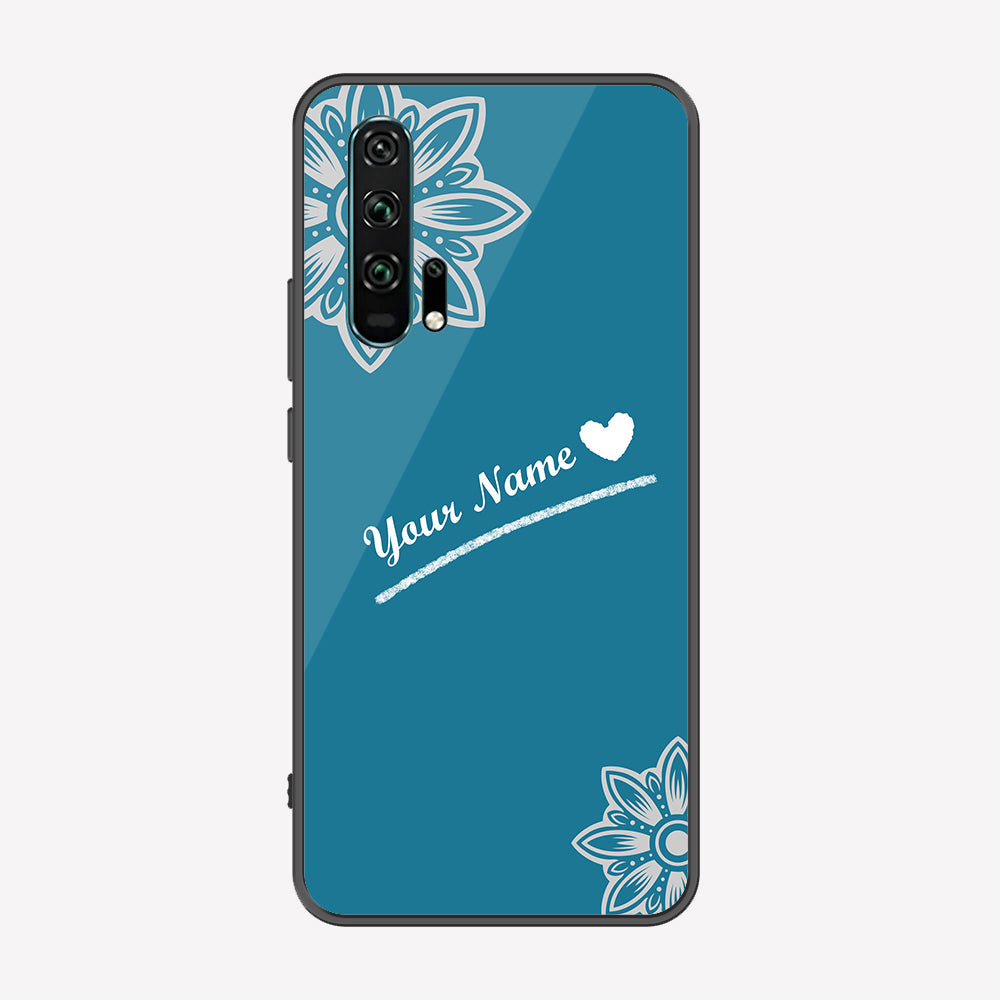 Honor 20 Pro Cover - Personalized Name Series - Premium Printed Metal soft Bumper shock Proof Case