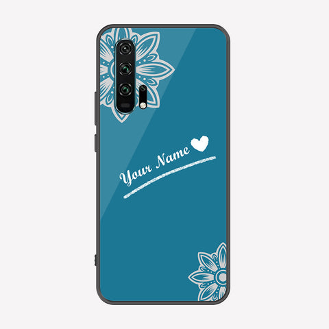 Honor 20 Pro Cover - Personalized Name Series - Premium Printed Metal soft Bumper shock Proof Case