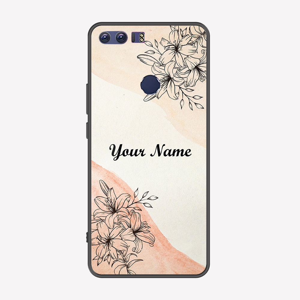 Huawei Honor 8 Cover - Personalized Name Series - Premium Printed Metal soft Bumper shock Proof Case