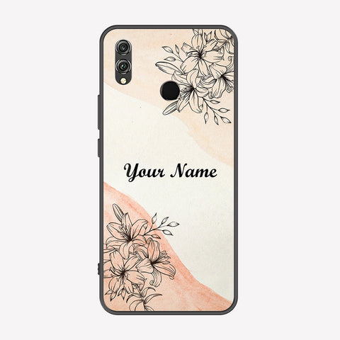 Huawei Honor 8X Cover - Personalized Name Series - Premium Printed Metal soft Bumper shock Proof Case