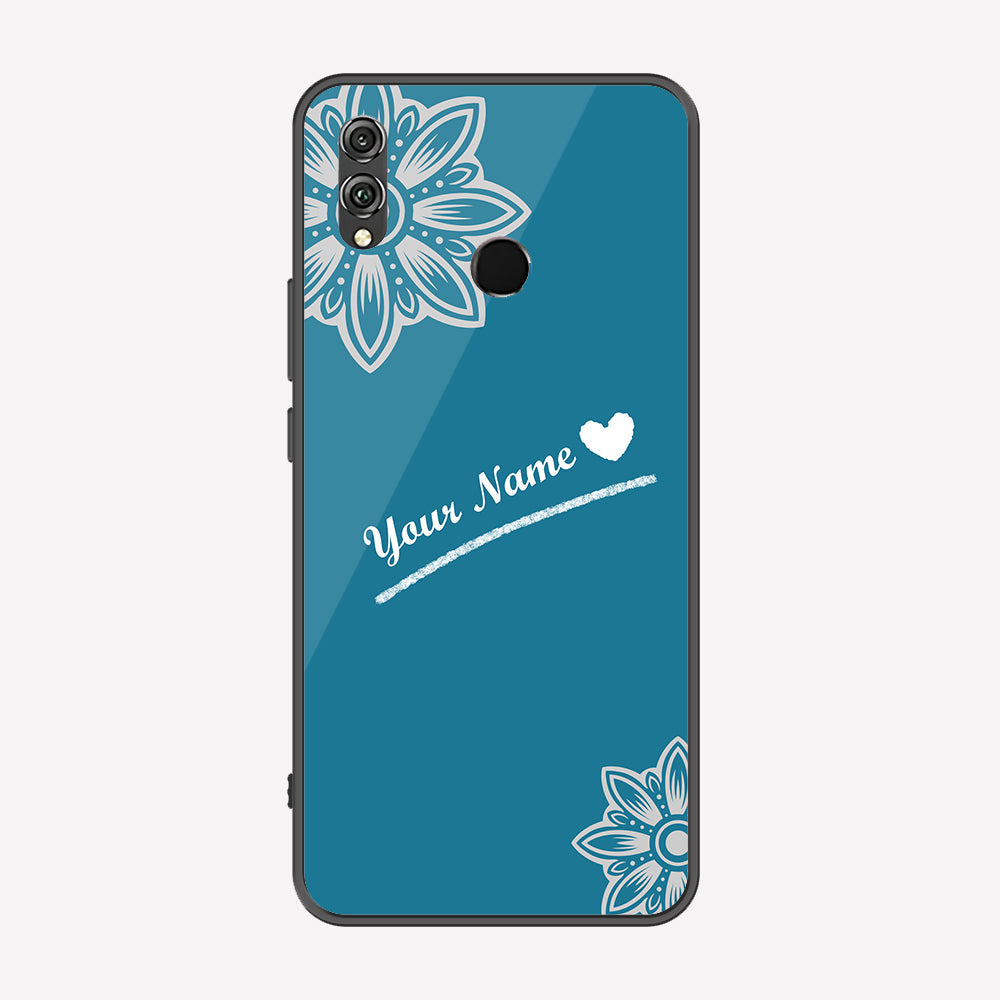 Huawei Honor 8X Cover - Personalized Name Series - Premium Printed Metal soft Bumper shock Proof Case