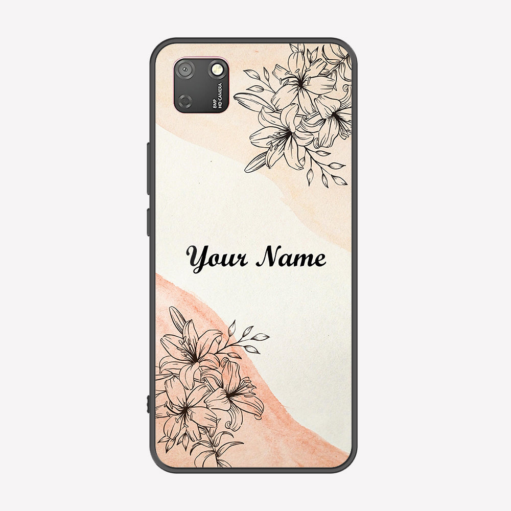 Honor 9S Cover - Personalized Name Series - Premium Printed Metal soft Bumper shock Proof Case