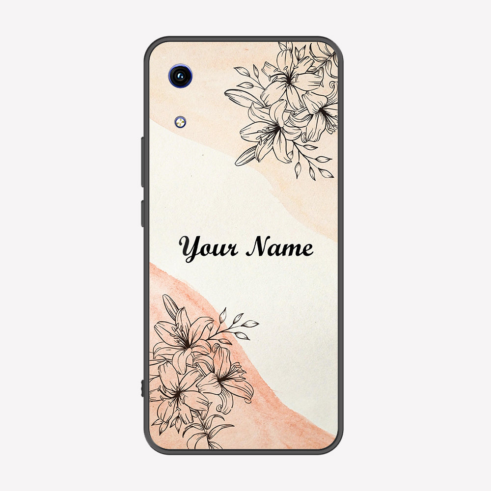 Huawei Honor Play 8A Cover - Personalized Name Series - Premium Printed Metal soft Bumper shock Proof Case