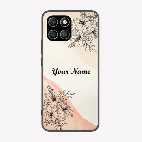 Honor X8 5G Cover - Personalized Name Series - Premium Printed Metal soft Bumper shock Proof Case