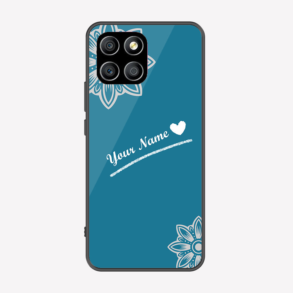 Honor X6 Cover - Personalized Name Series - Premium Printed Metal soft Bumper shock Proof Case