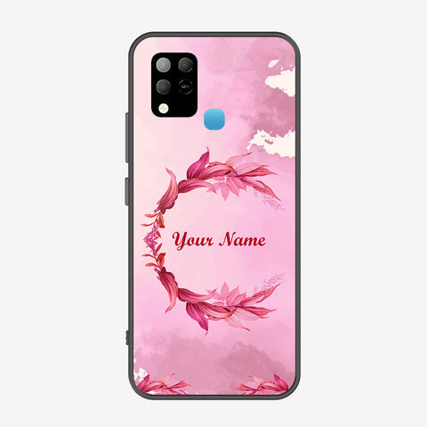 Infinix Hot 10T Cover - Personalized Name Series - Premium Printed Metal soft Bumper shock Proof Case