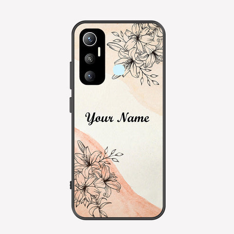 Infinix Hot 11 Cover - Personalized Name Series - Premium Printed Metal soft Bumper shock Proof Case