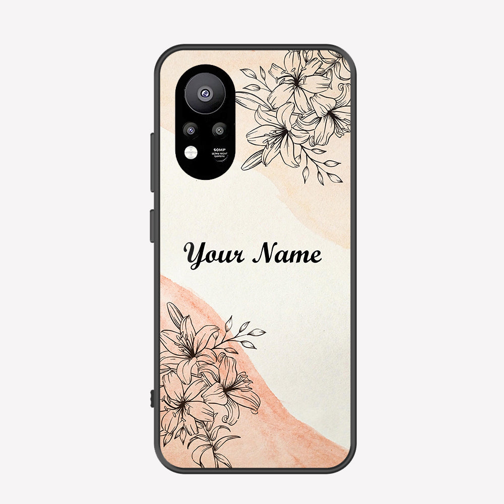 Infinix Hot 11s Cover - Personalized Name Series - Premium Printed Metal soft Bumper shock Proof Case