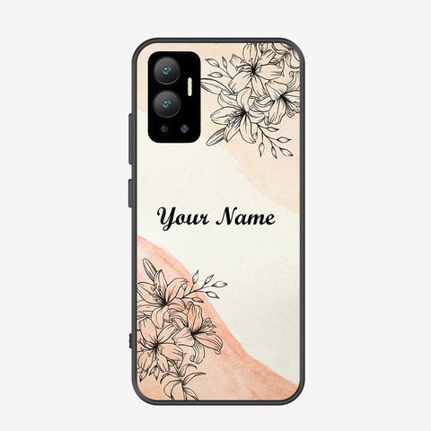 Infinix Hot 12 Cover - Personalized Name Series - Premium Printed Metal soft Bumper shock Proof Case