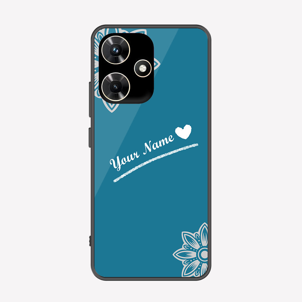 Infinix Hot 30i Cover - Personalized Name Series - Premium Printed Metal soft Bumper shock Proof Case