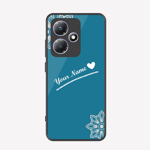 Infinix Hot 30 Play Cover - Personalized Name Series - Premium Printed Metal soft Bumper shock Proof Case