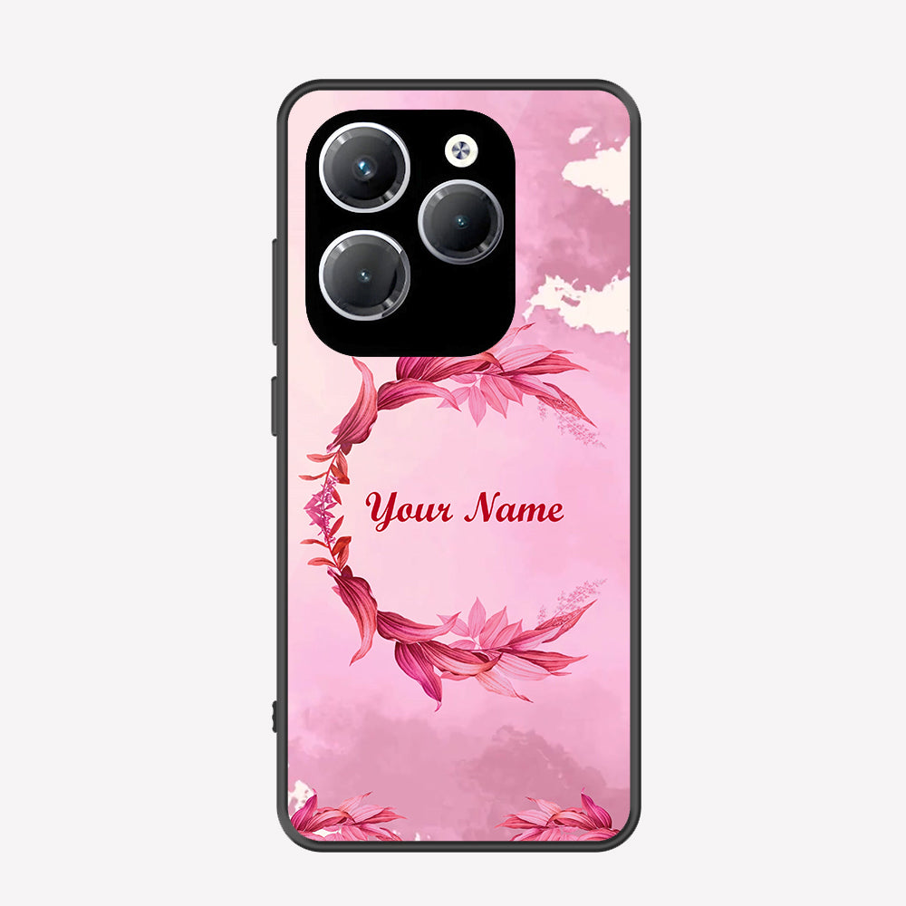 Infinix Hot 40 Pro Cover - Personalized Name Series - Premium Printed Metal soft Bumper shock Proof Case