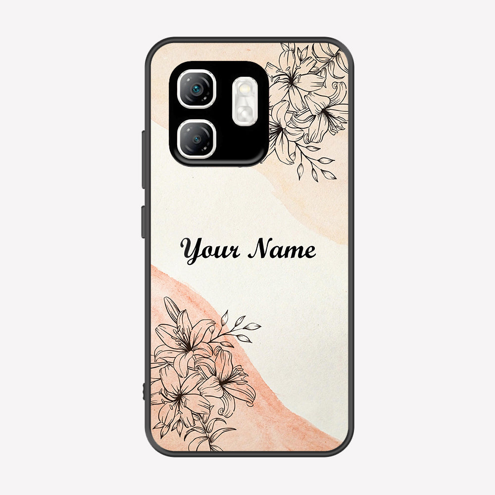 Infinix Hot 50i Cover - Personalized Name Series - Premium Printed Metal soft Bumper shock Proof Case