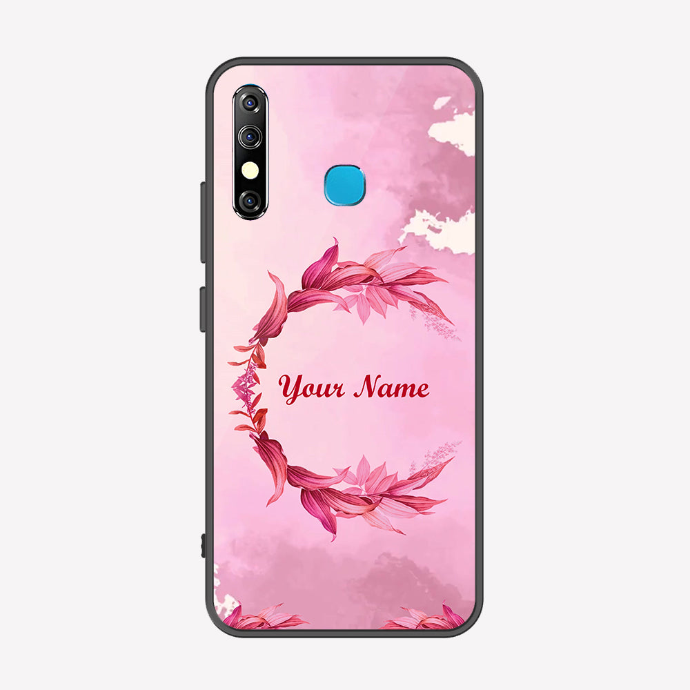 Tecno Spark 4 Cover - Personalized Name Series - Premium Printed Metal soft Bumper shock Proof Case