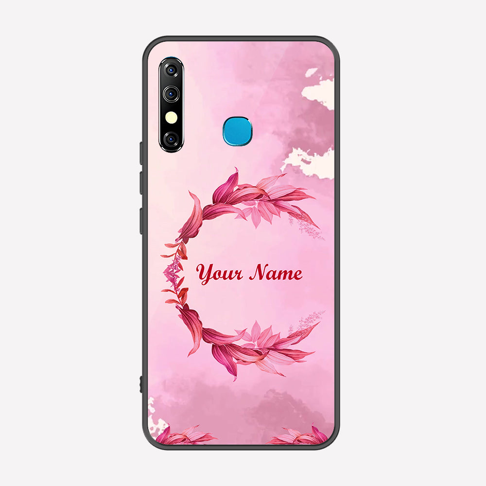 Tecno Spark 4 Cover - Personalized Name Series - Premium Printed Metal soft Bumper shock Proof Case