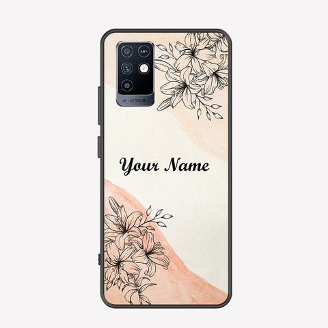 Infinix Note 10 Cover - Personalized Name Series - Premium Printed Metal soft Bumper shock Proof Case
